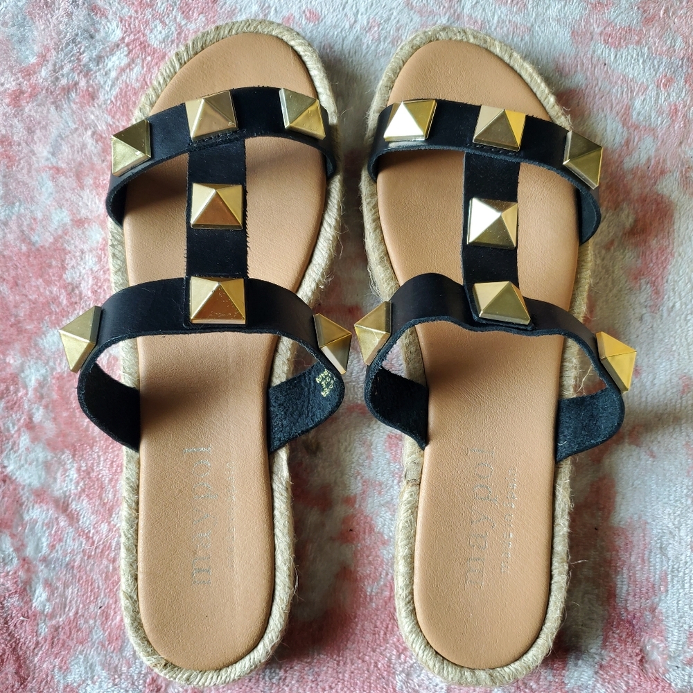 MAYPOL Anthropologie Rockstud Sandals